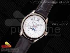 Complications 5205R RG GRF Best Edition White Dial on Brown Leather Strap A324