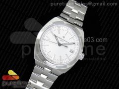 Overseas Automatic SS White Dial on SS Bracelet A5100