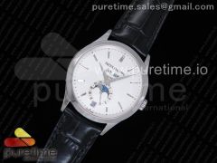 Complications 5396G KMF White Dial SS Markers on Black Leather Strap A324