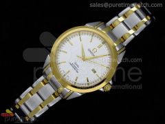 De Ville SS/YG White Dial on SS/YG Bracelet A21J