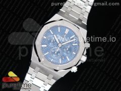 Royal Oak Chrono 26320ST SS OMF 1:1 Best Edition Blue Dial on SS Bracelet A7750