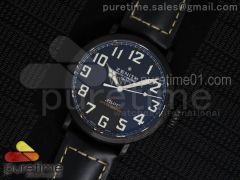 Pilot Type 20 PVD Black Dial on Black Leather Strap A23J