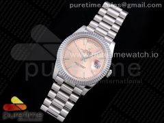 Day Date 40 SS 904L Steel GMF 1:1 Best Edition Pink Dial on SS Bracelet A2836