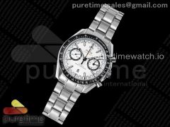 Speedmaster Racing Master SS White Dial on SS Bracelet A7750