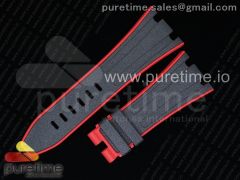 AP Two Tone Black Red Rubber Strap For ROO JF 1:1 Best Edition 2018 New Style
