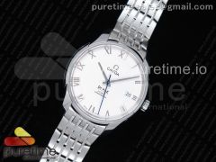 De Ville Hour Vision 41mm SS VSF 1:1 Best Edition White Dial on SS Bracelet A8500 Super Clone