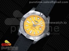 Avenger II Seawolf PVD GF 1:1 Best Edition Yellow Dial on Black Rubber Strap A2824 V2