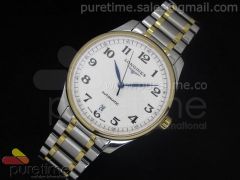 Master Automatic SS/YG White Dial 1 Numeral Markers on Bracelet A2824