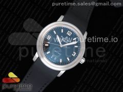 LEMAN Aqua Lung Big Date SS 1:1 Best Edition Black Dial on Black Leather Strap A6950