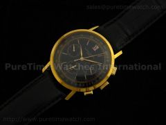 Patrimony Day Date Auto RG Black Stick Dial