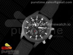 TOP GUN Real Ceramic AZF Best Edition on Black Nylon Strap A7750