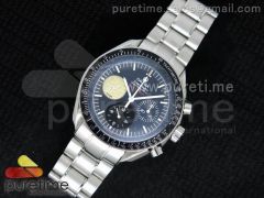 Speedmaster Professional The Moon Watch SS Black Dial on SS Bracelet ST19
