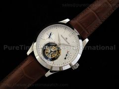 Master Tourbillon GMT SS White Dial