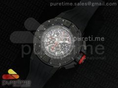 RM032 47mm PVD Skeleton Dial on Black Rubber Strap A7750