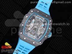 RM 53-01 Real Tourbillon Pablo Mac Donough V9F Best Edition on Blue Rubber Strap