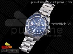 Superocean Automatic 44 TF 1:1 Best Edition Blue Dial Blue Bezel on SS Bracelet A2824