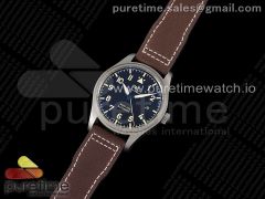 Mark XVIII IW327006 Titanium V7F 1:1 Best Edition Black Dial on Brown Leather Strap A2892