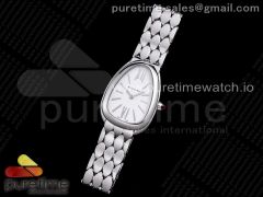 Serpenti Seduttori Watch SS BVF 1:1 Best Edition White Dial on SS Bracelet ETA Quartz