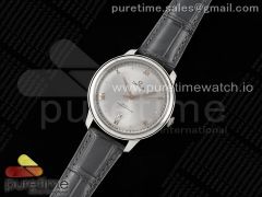 De Ville Date SS MKF 1:1 Best Edition Gray Dial on Gray Leather Strap A8800