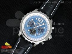 Chronospace Automatic 47mm SS Blue Dial on Black Leather Strap A7750