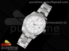 Sky-Dweller 326934 SS Noob 1:1 Best Edition White Dial on SS Bracelet A23J