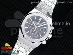 Royal Oak Chrono 26320ST SS OMF 1:1 Best Edition Black Dial on SS Bracelet A7750