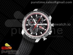Mille Miglia 168571 SS V7F 1:1 Best Edition Black Dial on Black Rubber Strap A7750