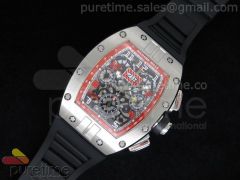 RM011 Felipe Massa Dubai Limited Edition on Black Rubber Strap A7750