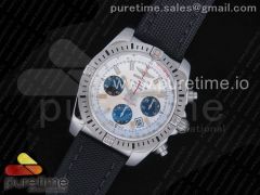 Chronomat 44 Airborne 30th Anniversary GF 1:1 Best Edition White Dial on Black Nylon Strap A7750