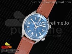 Polaris Automatic 41mm SS OXF Blue Dial on Brown Leather Strap A898E/1