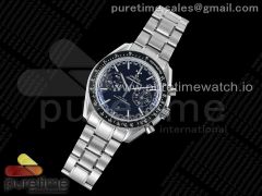 Speedmaster Racing Master SS Black Dial on SS Bracelet A7750