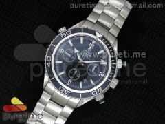 Seamaster CO-AXIAL Chronograph SS Black Dial on SS Bracelet A7750