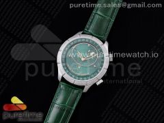 Grand Complications 6102P Moon SS OXF Best Edition Green Dial on Green Leather Strap A240