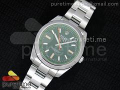 Milgauss 116400 GV Green Sapphire Black Dial on SS Bracelet A2836