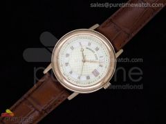 Classique Automatic RG Cream Dial on Leather Strap A2824