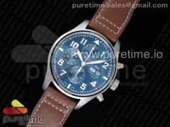 Pilot Chrono 377721 "Le Petit Prince" SS ZF 1:1 Best Edition on Brown Leather Strap A7750