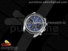 Speedmaster Racing Master SS HRF Maker Blue/Black Dial on Black Rubber Strap A7750