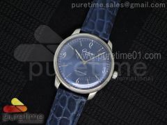 Senator Automatic SS Deep Blue Dial on Blue Leather Strap A3959