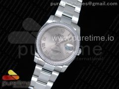 DateJust 36 SS 116234 RZF Best Edition 904L Steel Gray Dial Roman Markers on SS Bracelet A2824