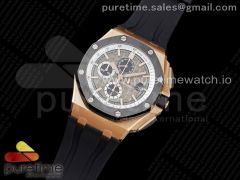 Royal Oak Offshore 44mm RG Germany Edition JF 1:1 Best Edition on Rubber Strap A3126 V2