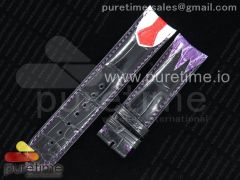 Black Crocodile Purple Joker Tie-Strap for Konstantin Chaykin Joker