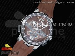 Executive El Toro SS TWA 1:1 Best Edition Brown Dial on Brown Rubber Strap Asian UN-32