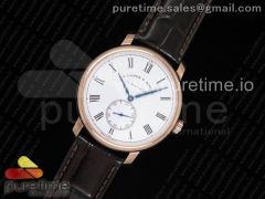 Classic Regulator RG MK Best Edition White Dial Roman Markers on Brown Leather Strap A23J