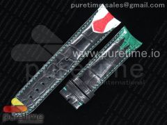 Black Crocodile Green Joker Tie-Strap for Konstantin Chaykin Joker