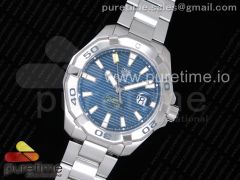 Aquaracer Calibre 5 SS 43mm OXF 1:1 Best Edition SS Bezel Blue Dial on SS Bracelet SW200