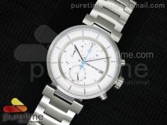 SILAAB SS White/White Dial on SS Bracelet Jap Quartz