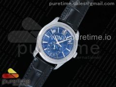 Complications Series Moonphase SS KMF Blue Dial on Black Leather Strap Cal.324