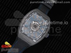 Vanguard Automatic Carbon Black/Blue Carbon Dial on Black Nylon/Rubber Strap NH35A