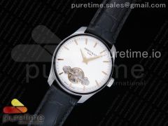 Classic The Erotic Timepiece White Dial YG Markers on Black Leather Strap A23J