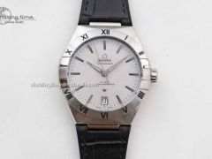 Constellation SS SBF 1:1 Best Edition White Dial on Black Gummy Strap A8900 Super Clone